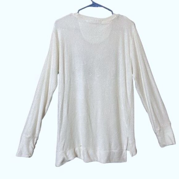 Royce Womens Sweater Size Large Long Sleeves Terry Cloth Embroidered "Chill" - Picture 2 of 6